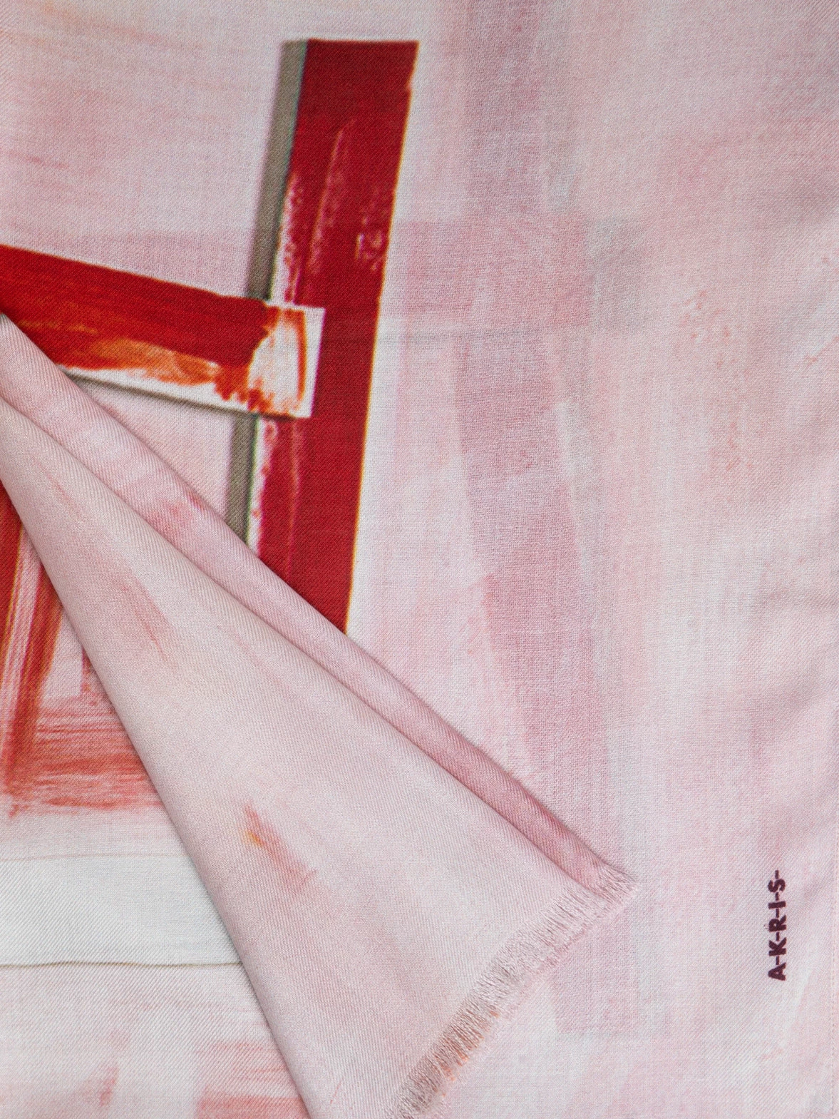 AKRIS Ohayo Print Cashmere Silk Scarf - Image 5