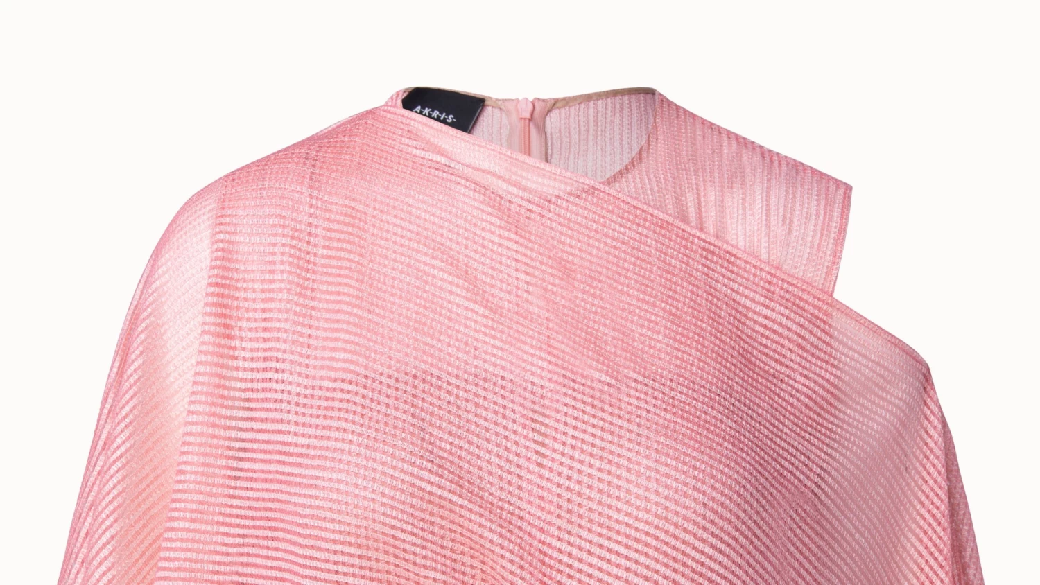 AKRIS Belted Lace Dress With Detachable Cape Scarf - Image 5