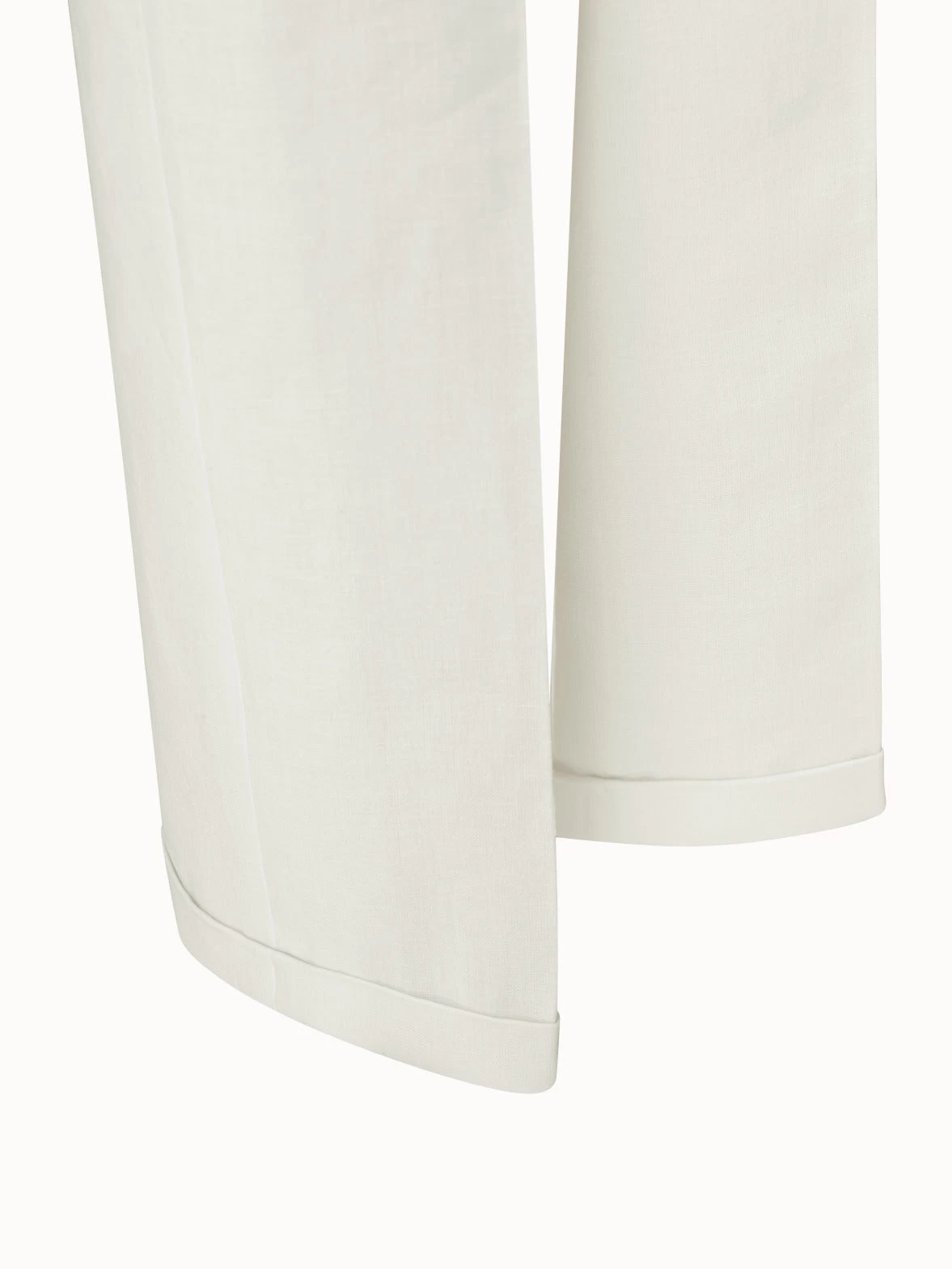 AKRIS Cropped Linen Wool Double Face Pants - Image 6
