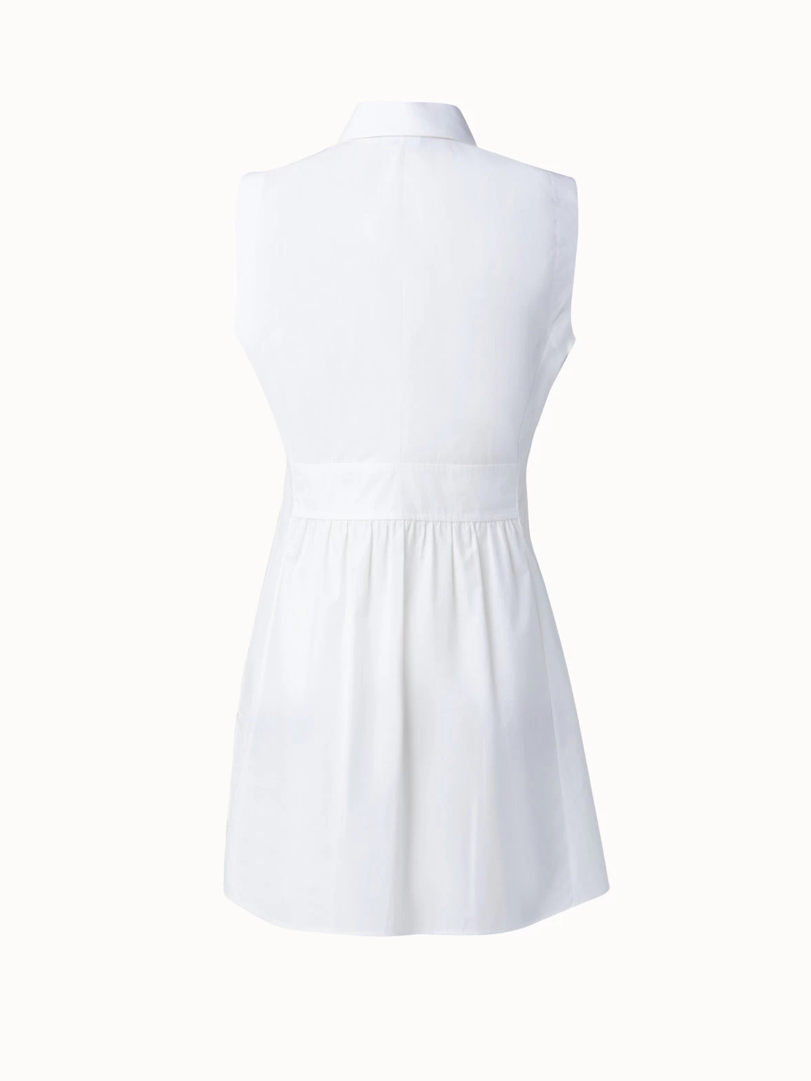 Sleeveless Cotton Poplin Blouse - Image 2