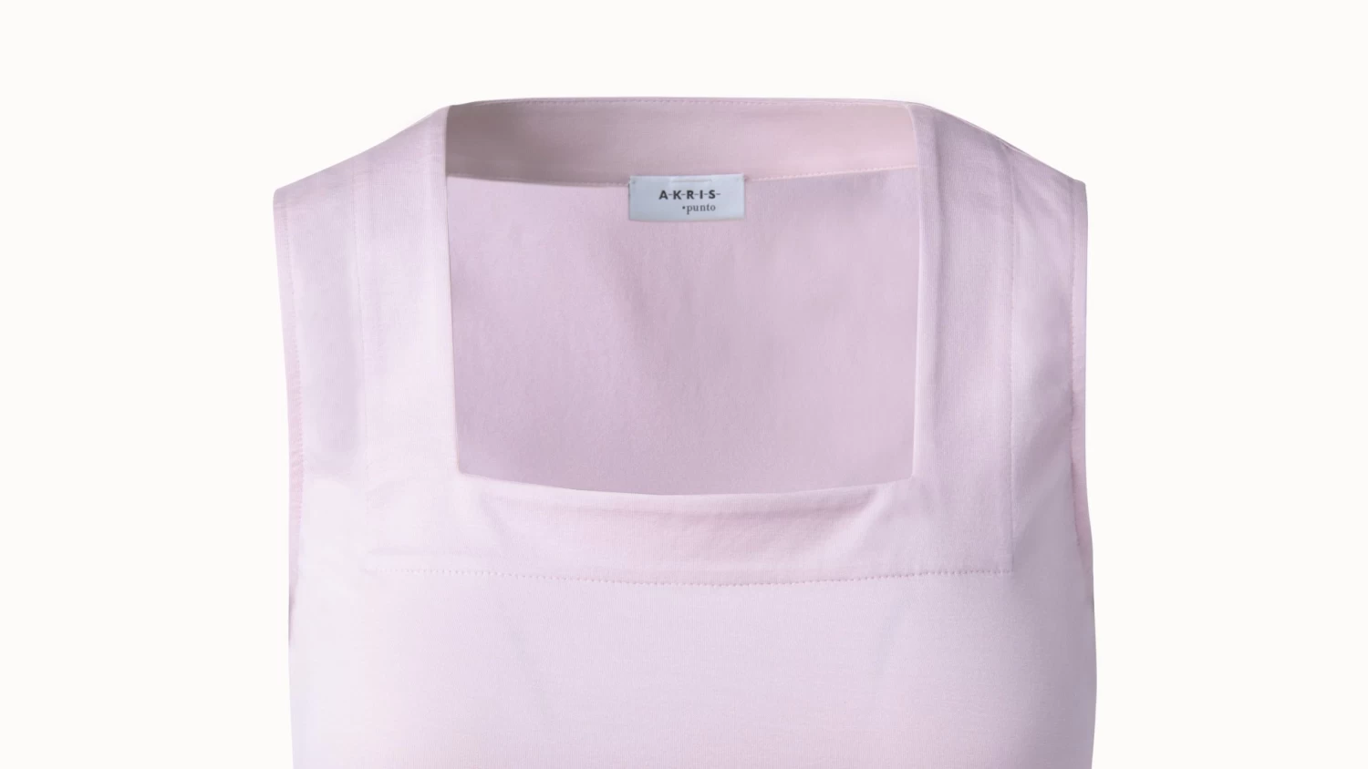Sleeveless Square Neck Cotton Jersey Top - Image 3