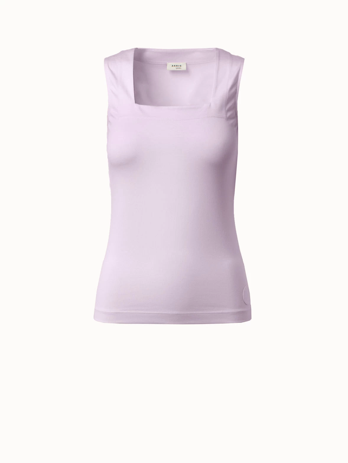 Sleeveless Square Neck Cotton Jersey Top