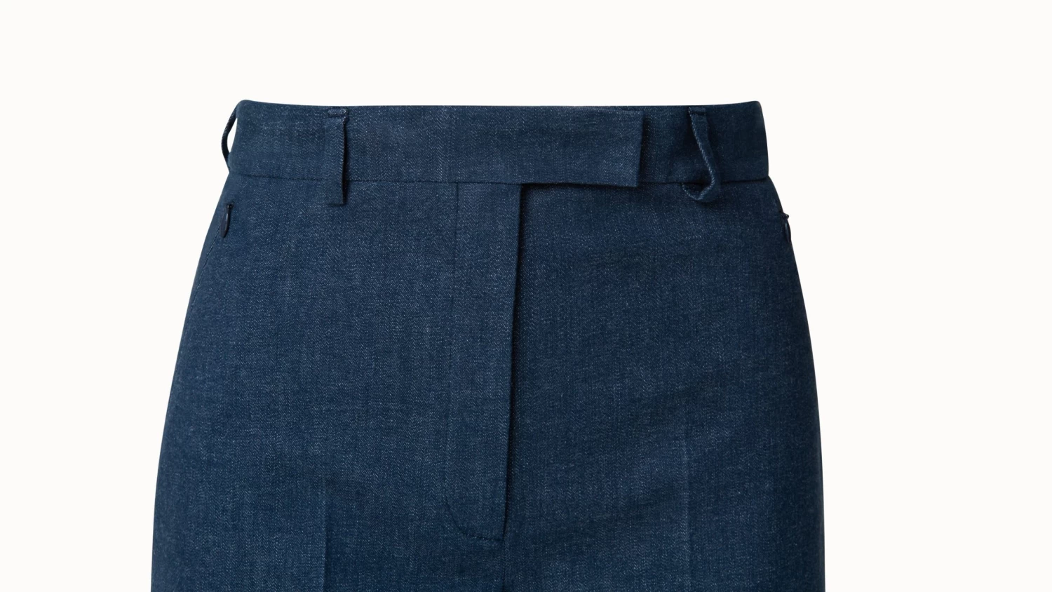 AKRIS Florentina Cotton Denim Shorts - Image 3