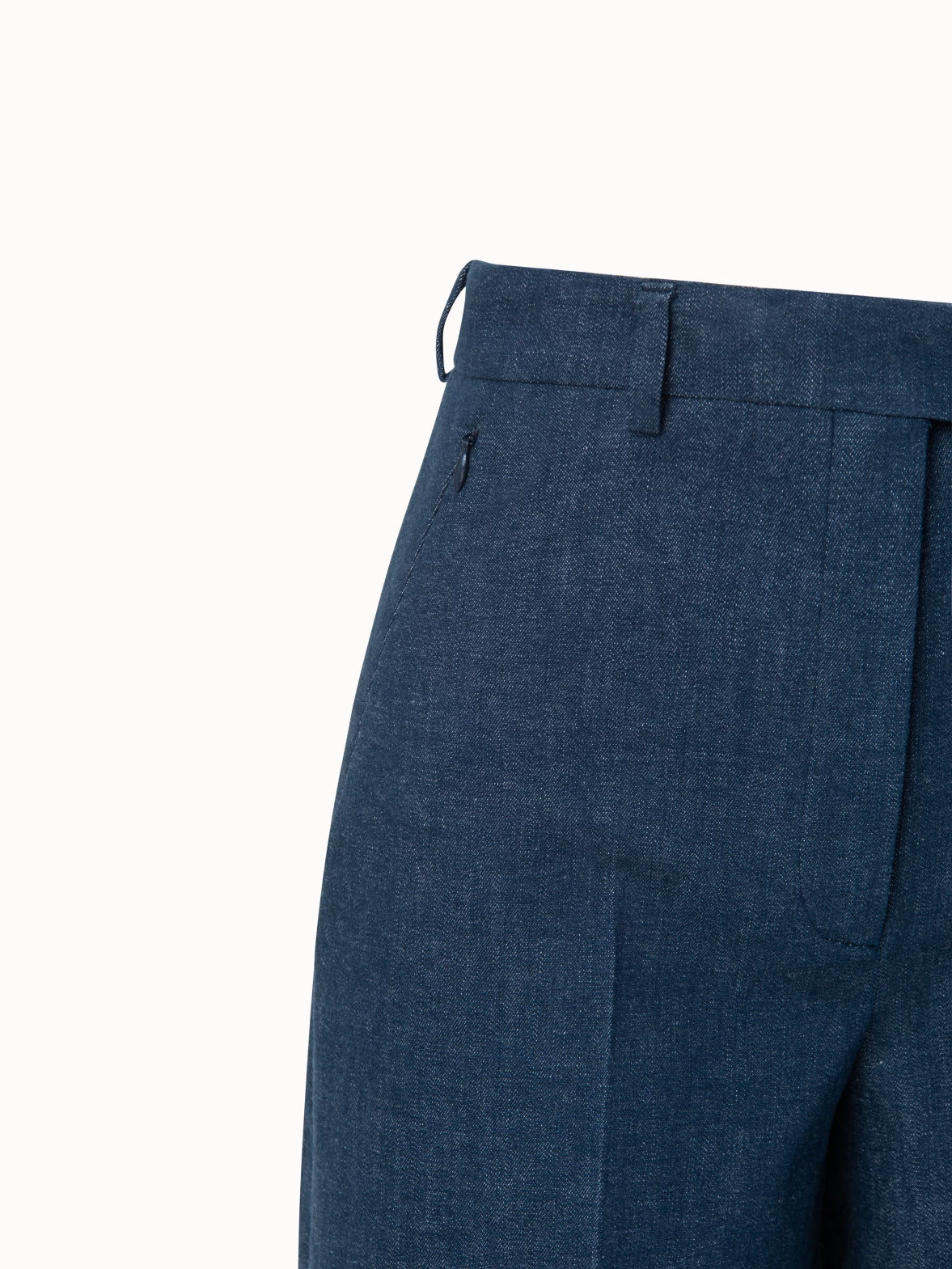 AKRIS Florentina Cotton Denim Shorts - Image 4