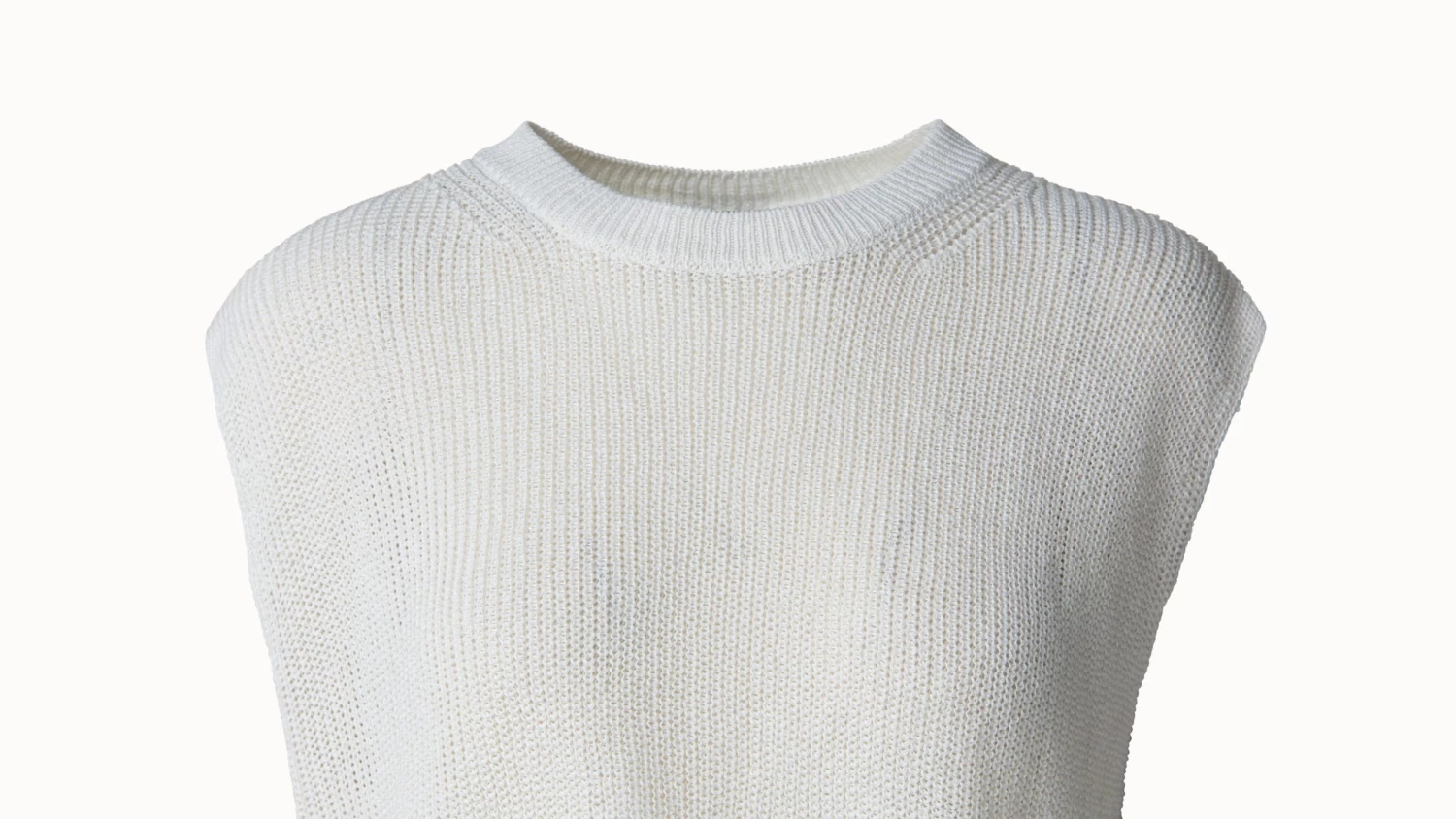 AKRIS Linen Polyamide Rib Cap Sleeve Knit - Image 4