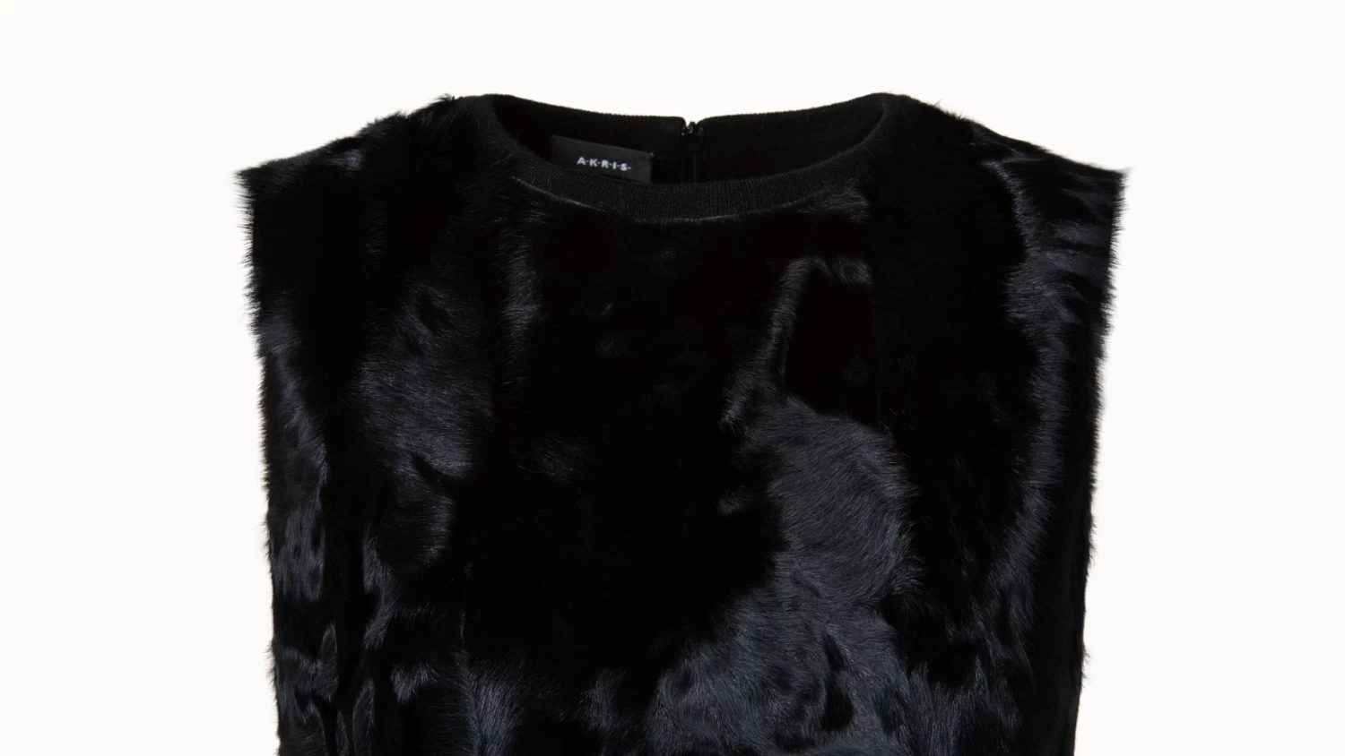 AKRIS Cashmere Silk Tunic With Silk Lamb Front - Image 3