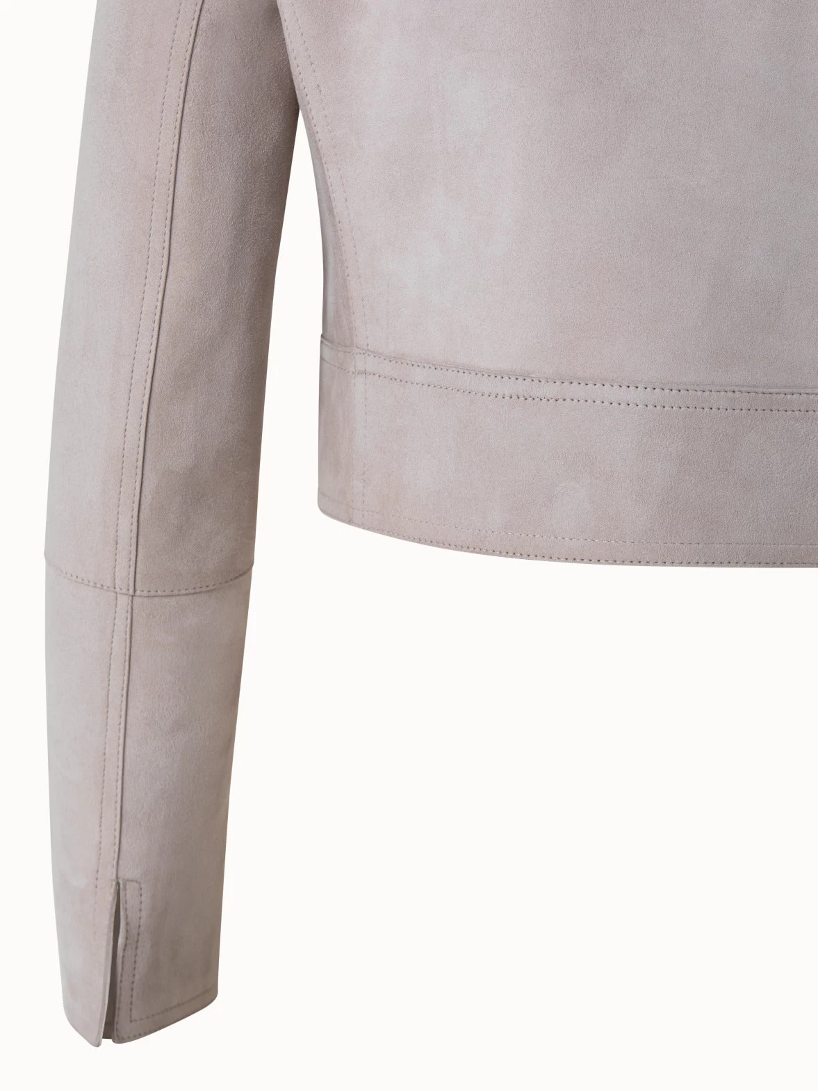 AKRIS Lamb Suede Leather Jacket - Image 5
