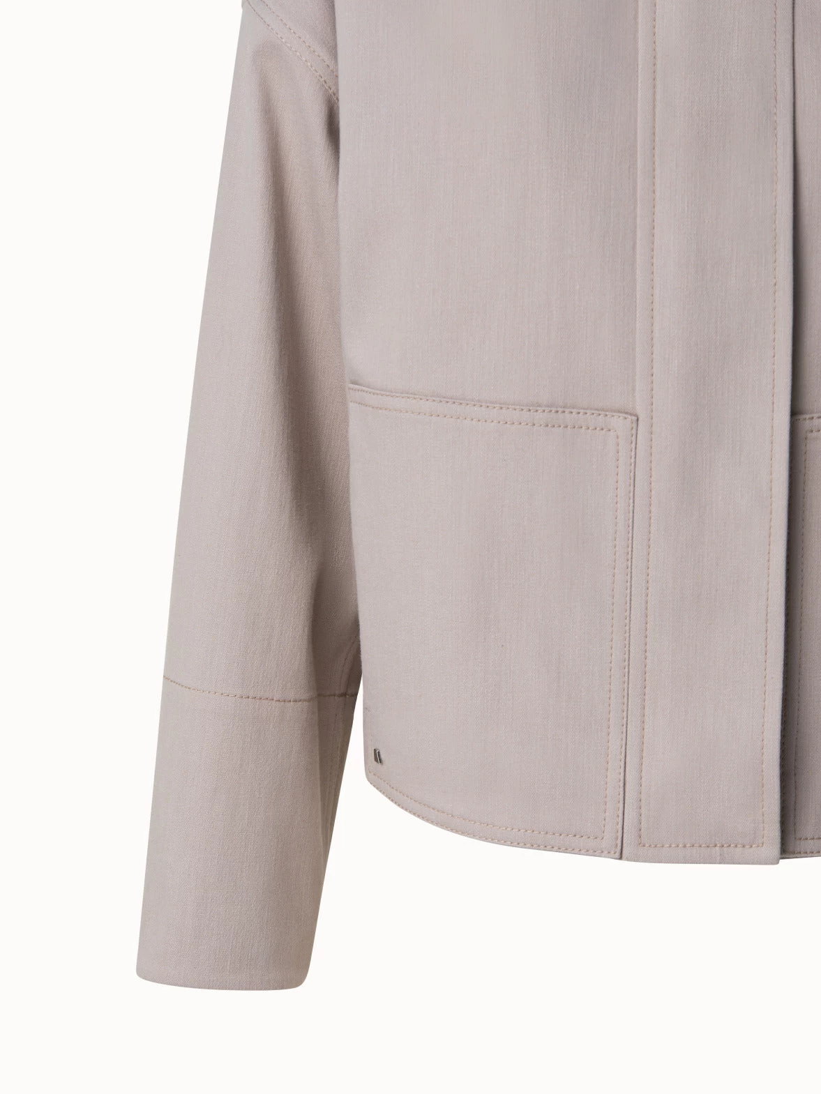 AKRIS Oversized Cotton Denim Jacket - Image 8