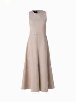 AKRIS Cotton Twill Full Skirt Dress