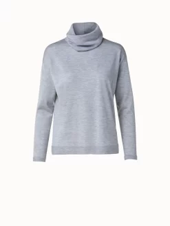 AKRIS Cashmere Silk Knit With Detachable Turtleneck