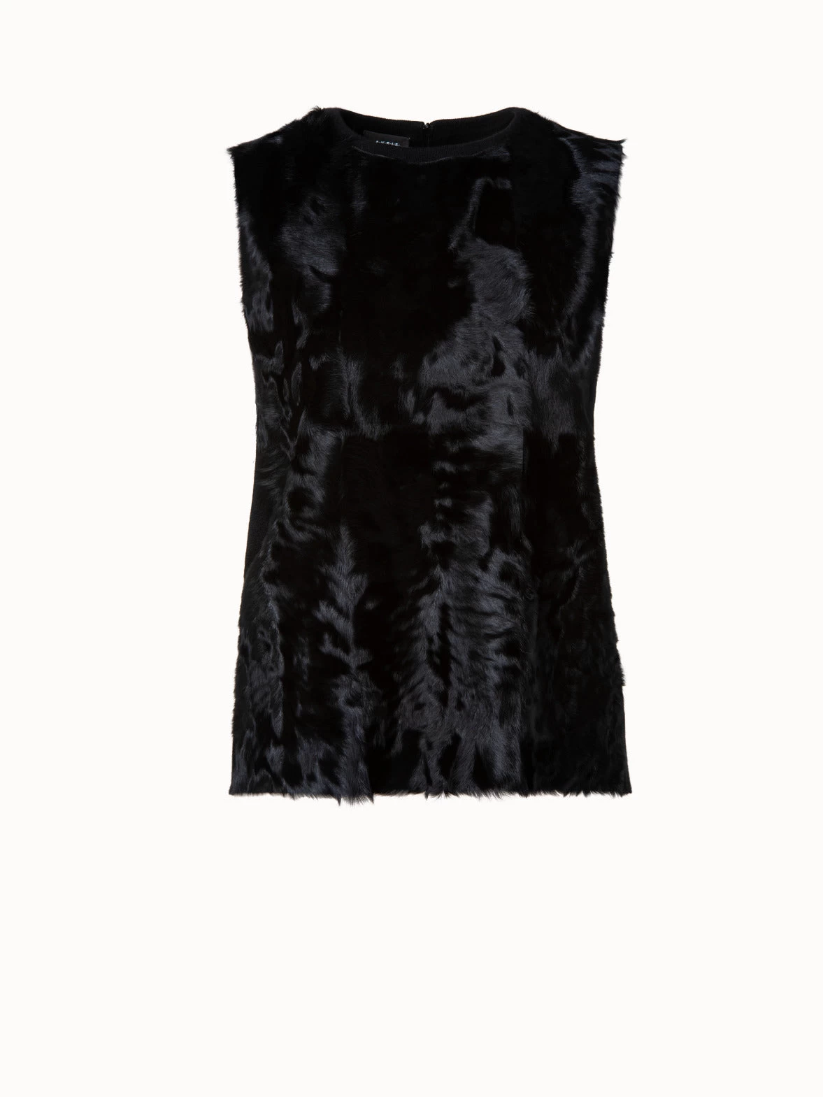 AKRIS Cashmere Silk Tunic With Silk Lamb Front