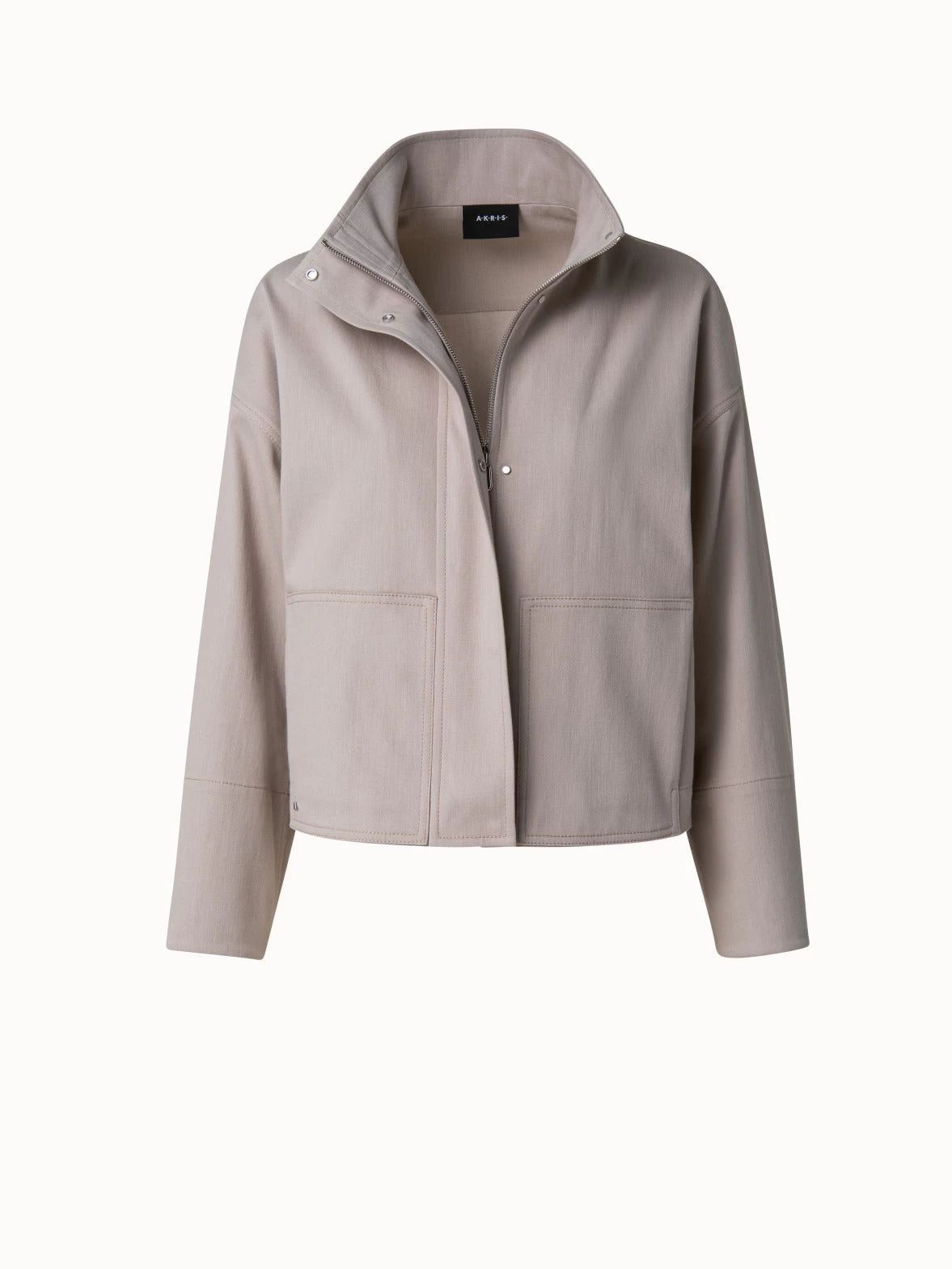 AKRIS Oversized Cotton Denim Jacket - Image 3