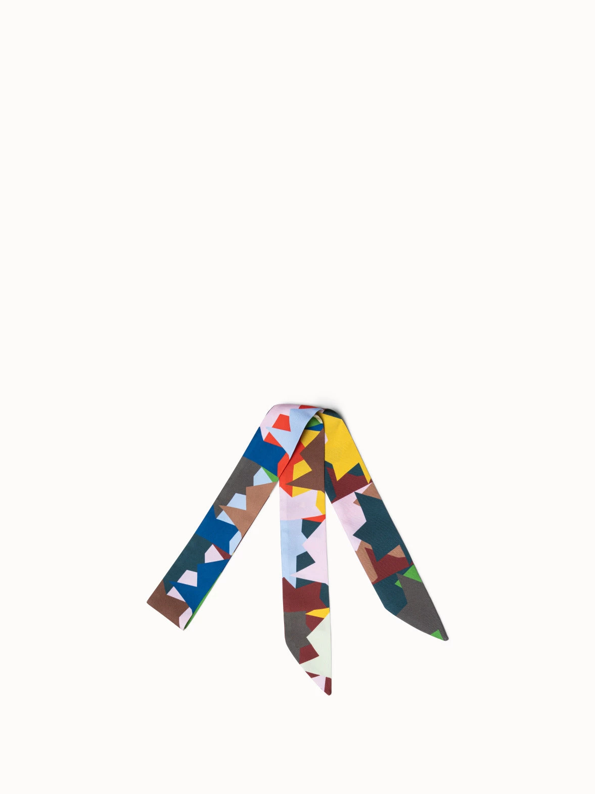 AKRIS Allover Kinderstern Print Silk Twilly