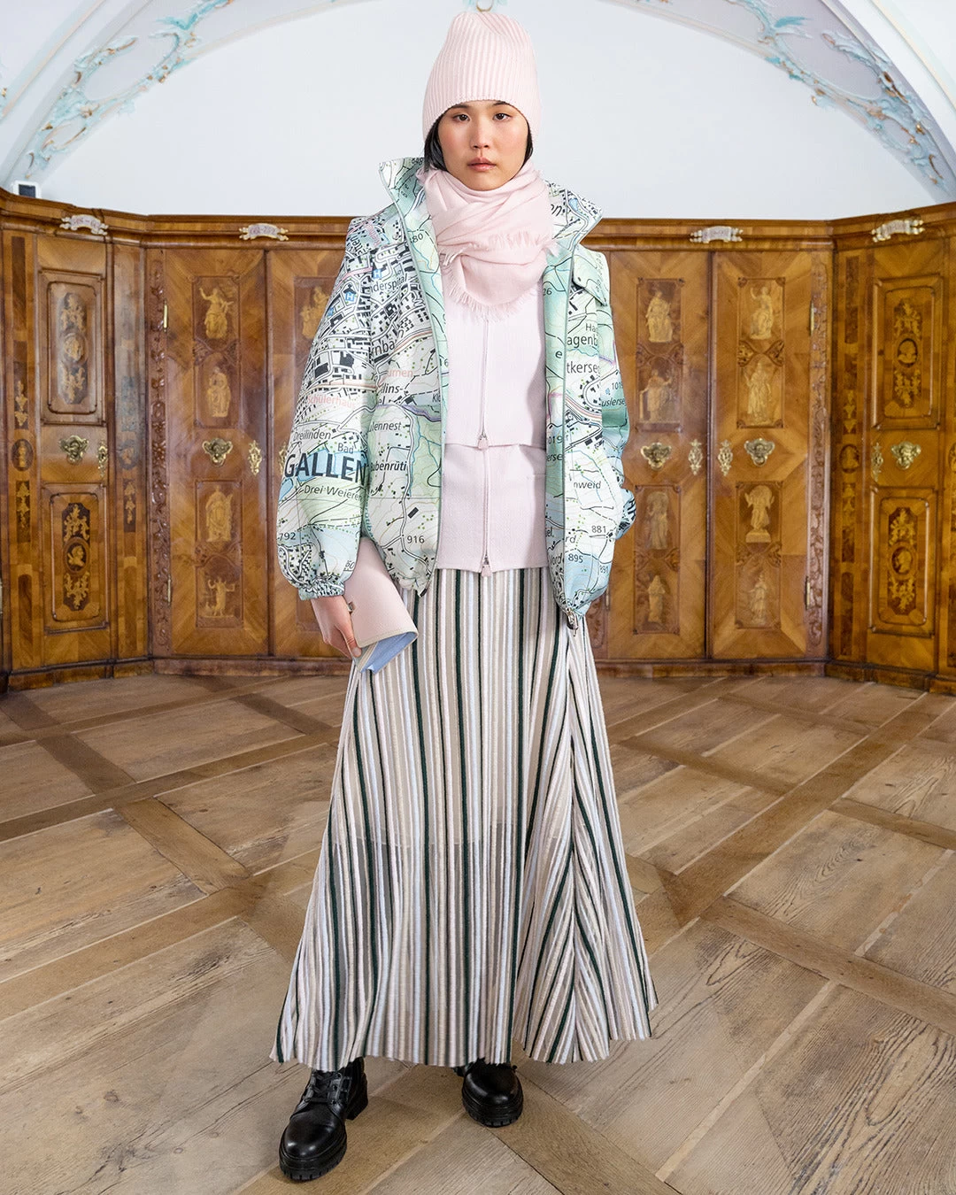 AKRIS Neoprene Parka St. Gallen Map Print - Image 4