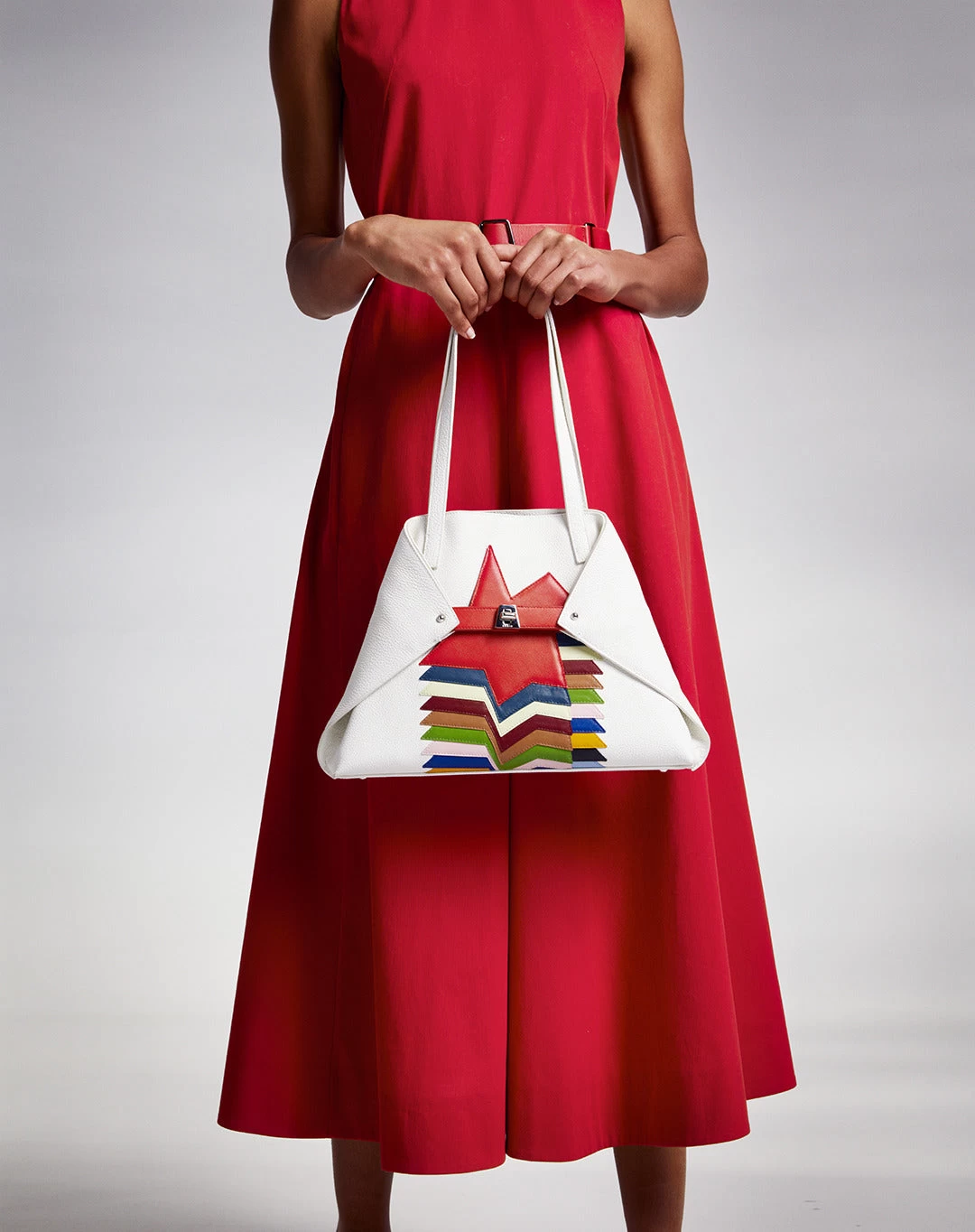 AKRIS Cotton Twill Full Skirt Dress - Image 4