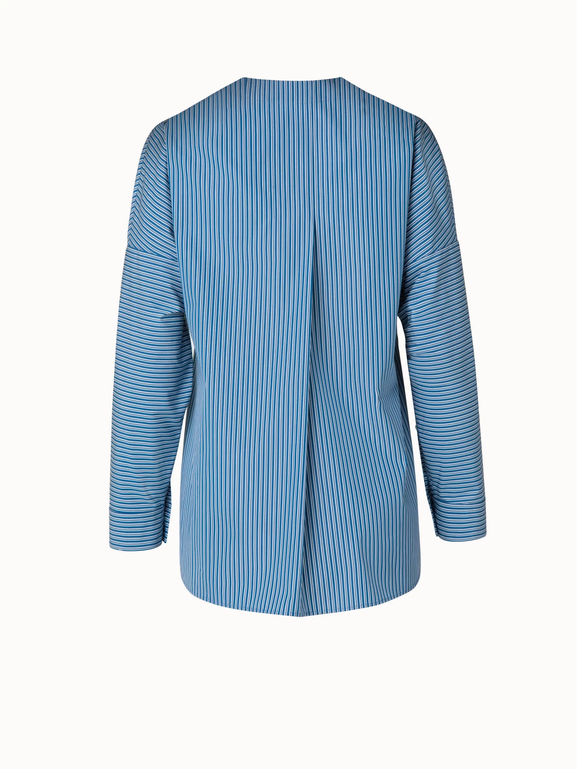 Striped Cotton Poplin Blouse - Image 3