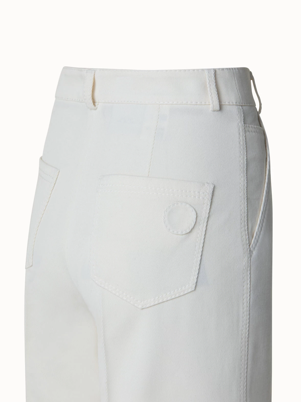 Chiara Pants In Striped Cotton Seersucker Stretch - Image 5