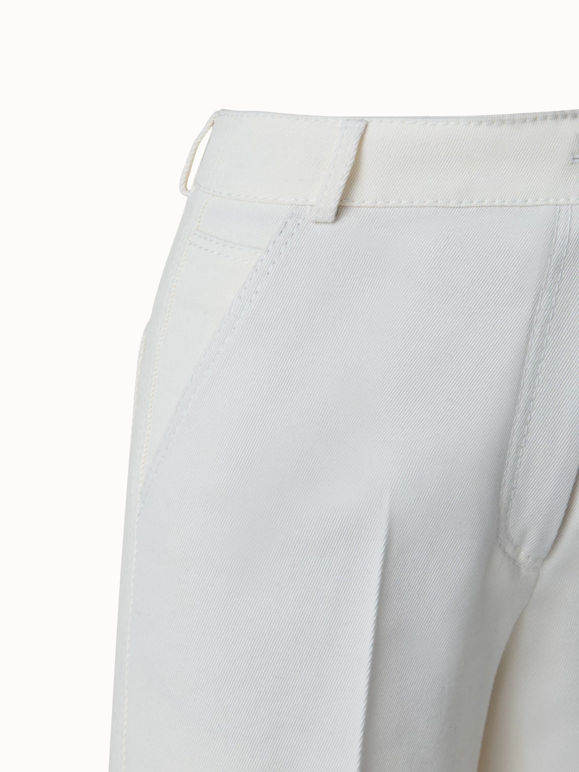 Chiara Pants In Striped Cotton Seersucker Stretch - Image 6