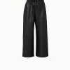 Frey Faux Leather Drawstring Pants