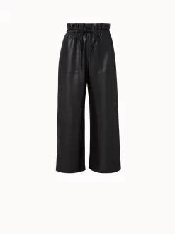 Frey Faux Leather Drawstring Pants
