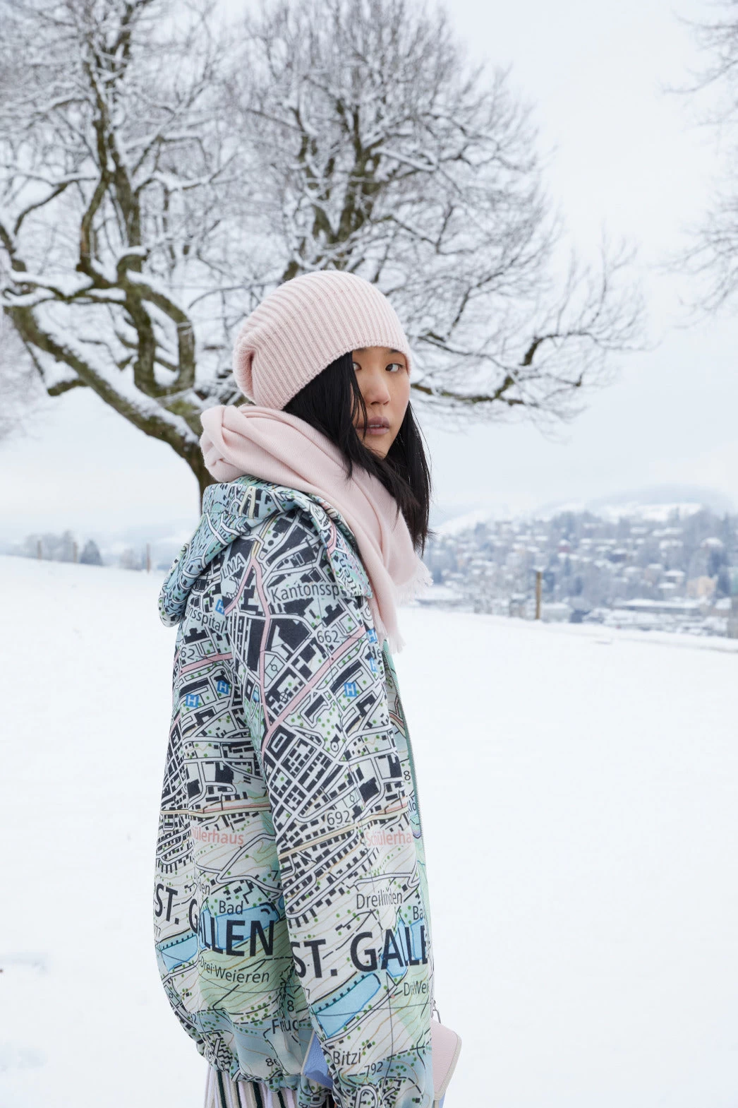 AKRIS Neoprene Parka St. Gallen Map Print - Image 2