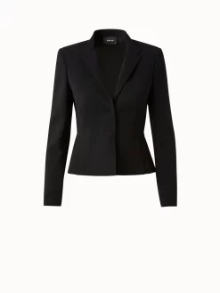 AKRIS Short Jacket In Wool Double Face