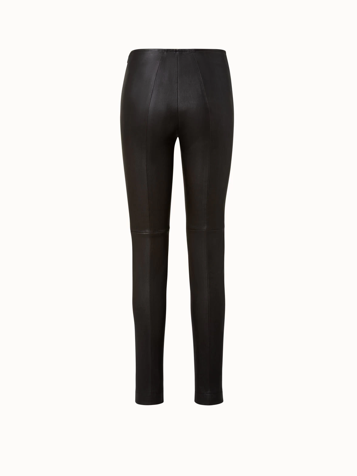 AKRIS Slim Cut Leather Pants - Image 2