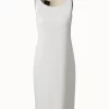 AKRIS Sleeveless Silk Crêpe Sheath Dress