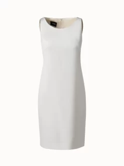 AKRIS Sleeveless Silk Crêpe Sheath Dress