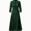 AKRIS Long Dress Second Glance Embroidery