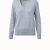 AKRIS Cashmere V-Neck Pullover