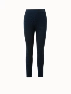 AKRIS Trapezoid Maze Jacquard Knit Pant