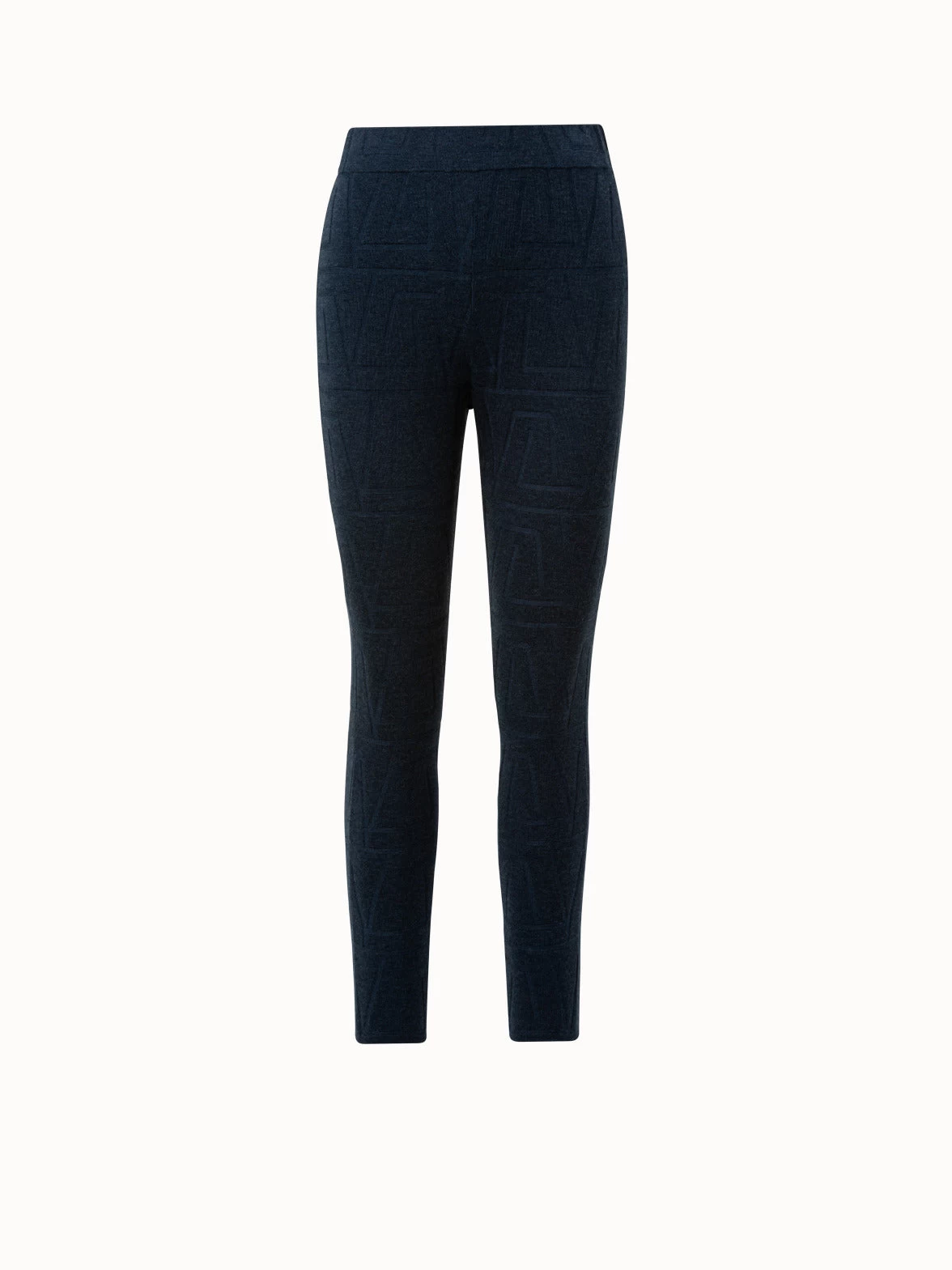 AKRIS Trapezoid Maze Jacquard Knit Pant