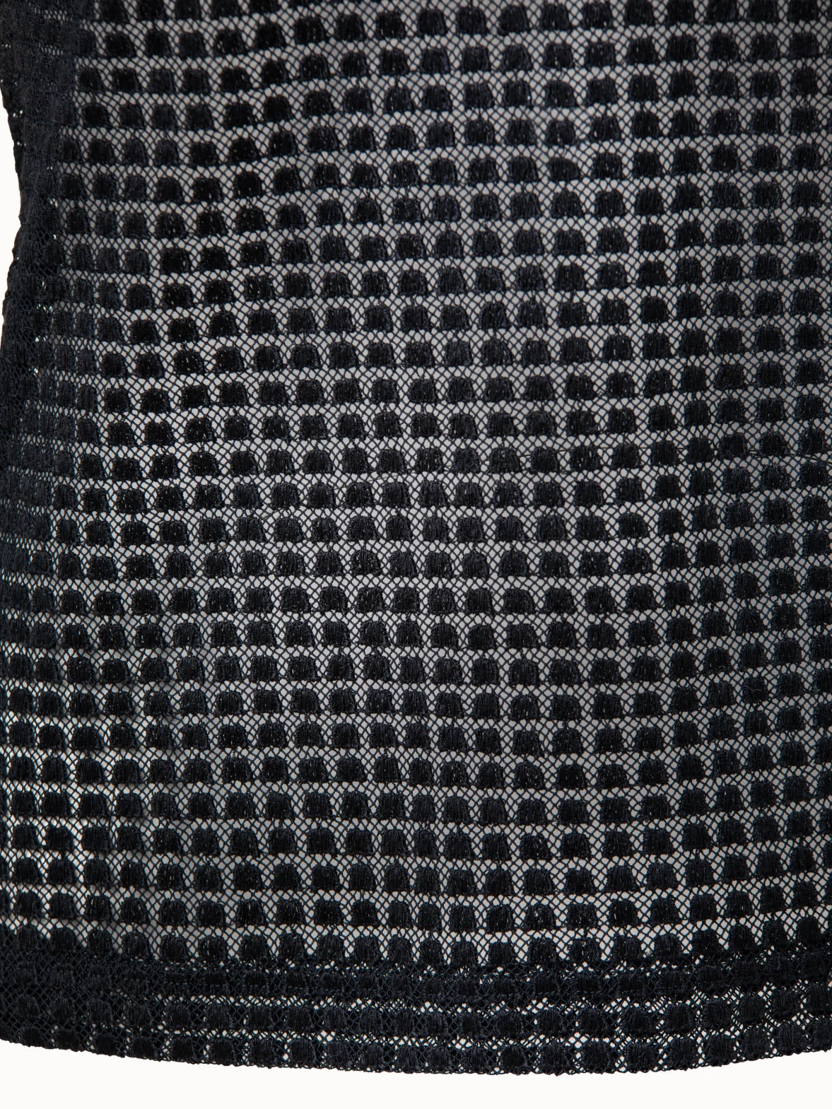 AKRIS Trapezoid Grid Embroidery Mock Neck Top - Image 8