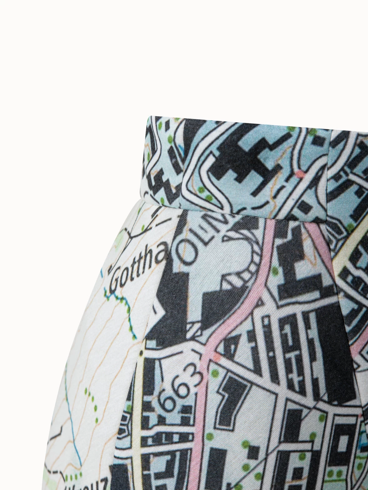 AKRIS Long Skirt Neoprene St.Gallen Map Print - Image 7