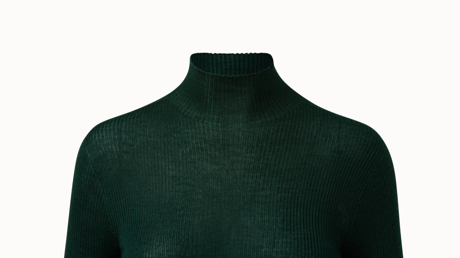 AKRIS Cashmere Silk Fine Rib Mockneck - Image 4