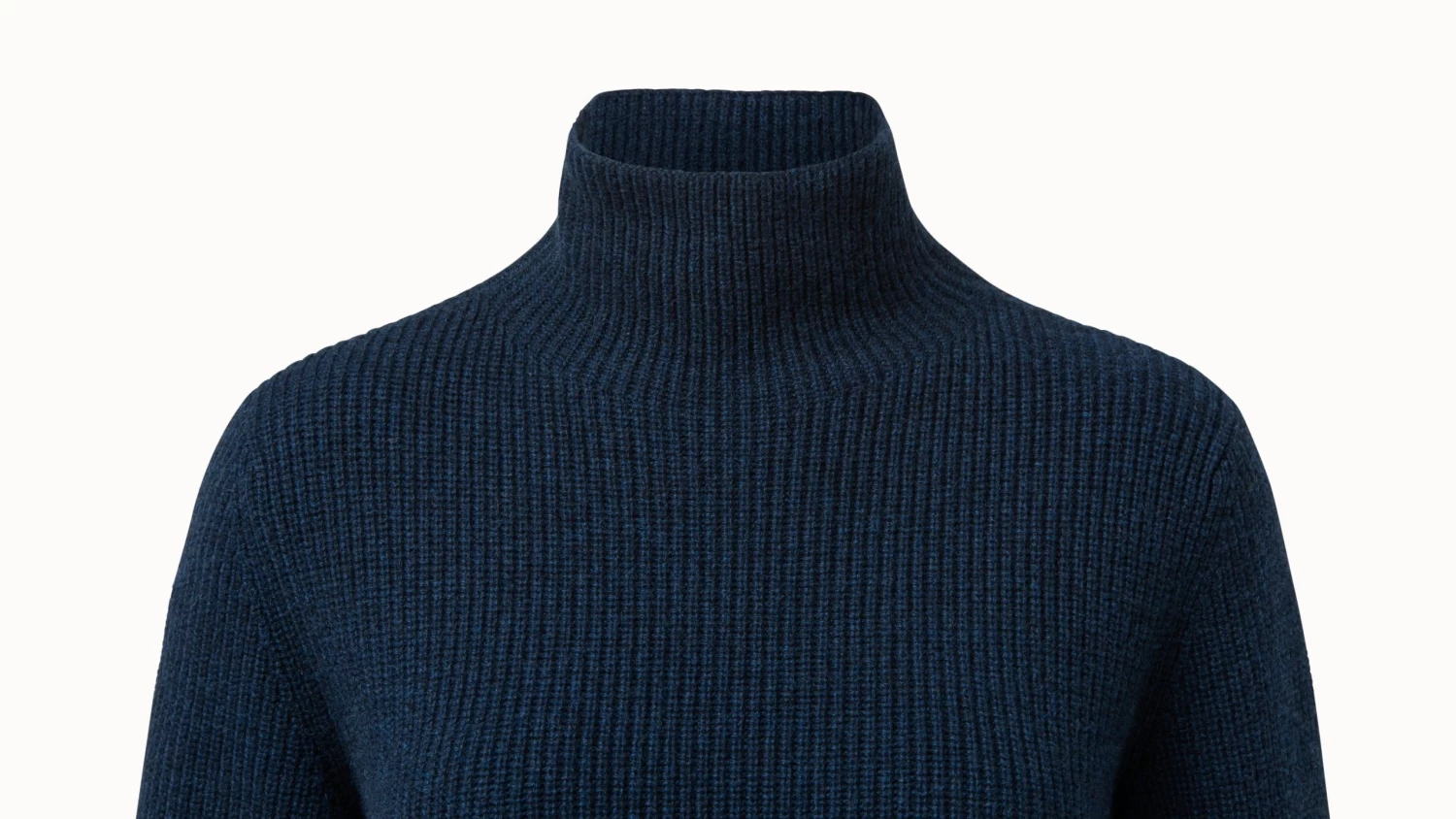 AKRIS Structured Cashmere Rib Belted Turtleneck - Image 4