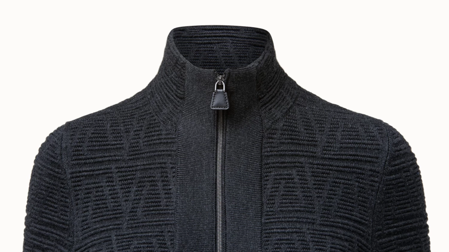 AKRIS Trapezoid Maze Jacquard Zip Cardigan - Image 9