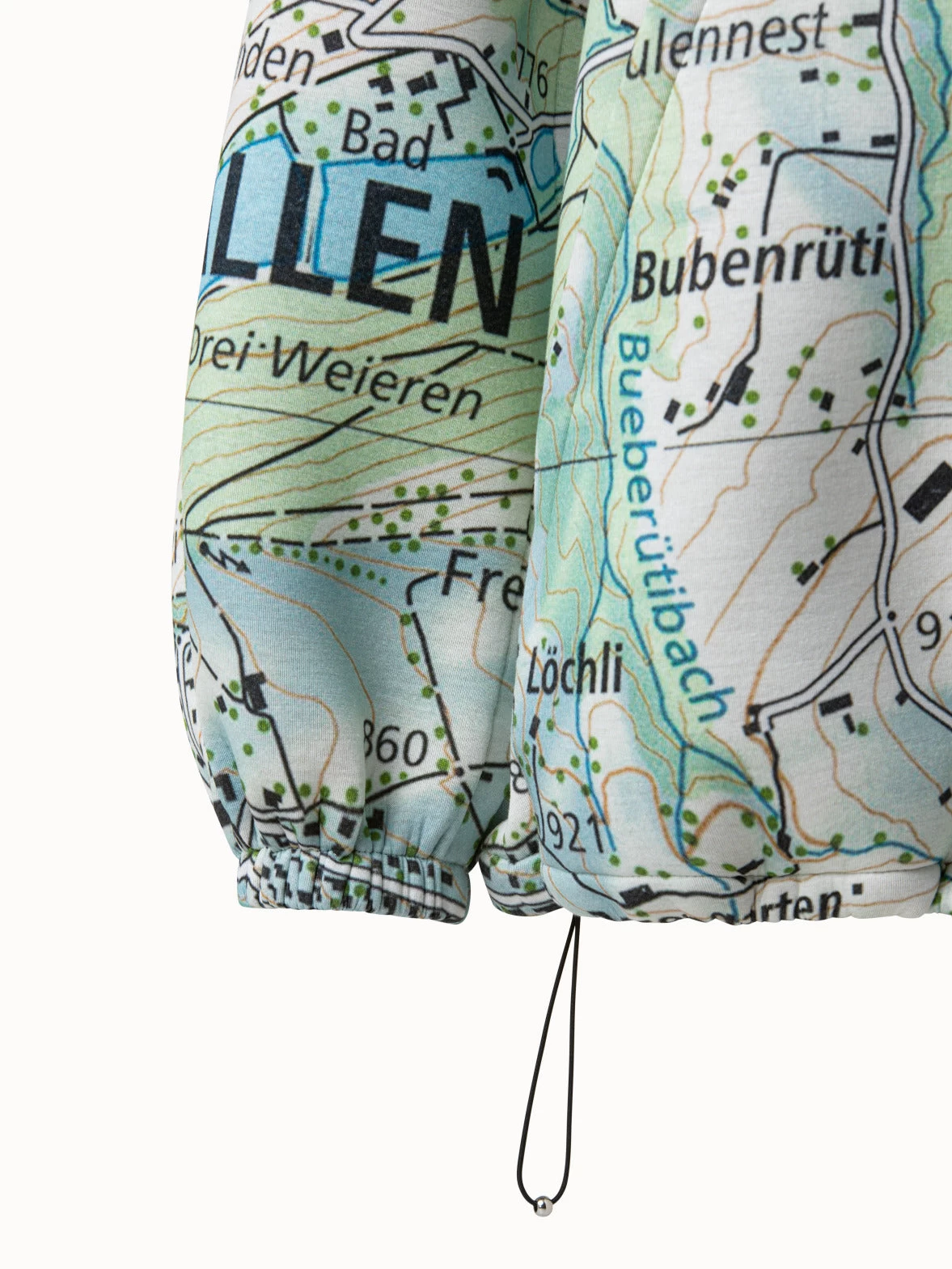 AKRIS Neoprene Parka St. Gallen Map Print - Image 7