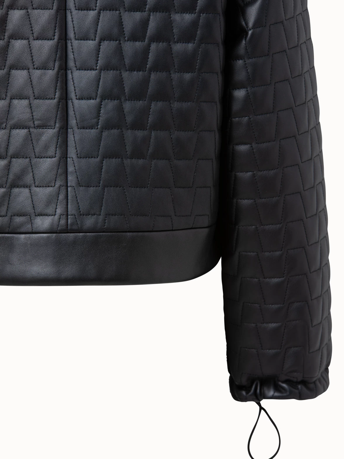 AKRIS Short Lamb Nappa Leather Quilted Jacket - Image 7