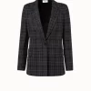 Boyfriend Blazer Tartan Check