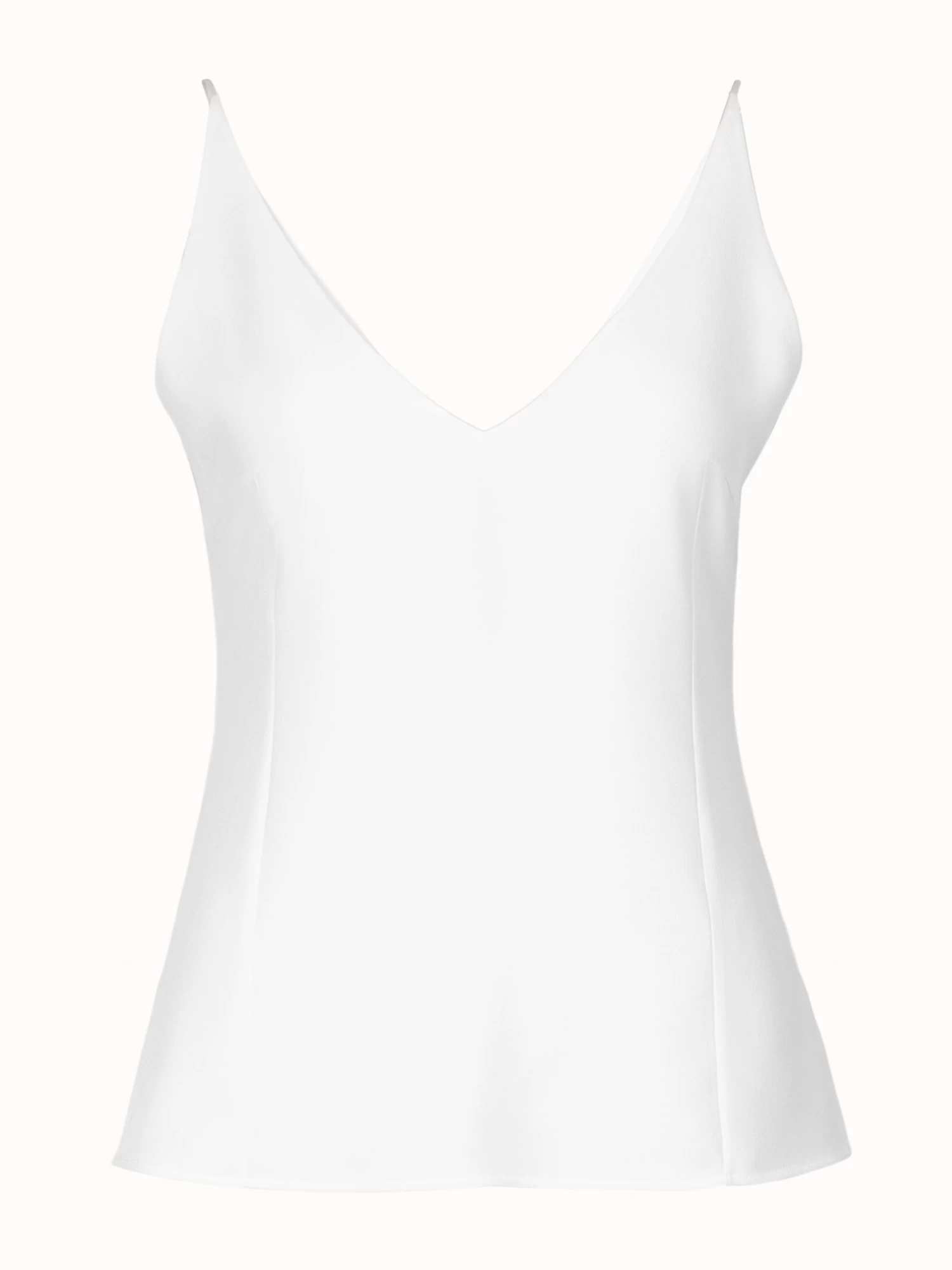 AKRIS Tank Top In Silk Crêpe With V-Neck - Image 8