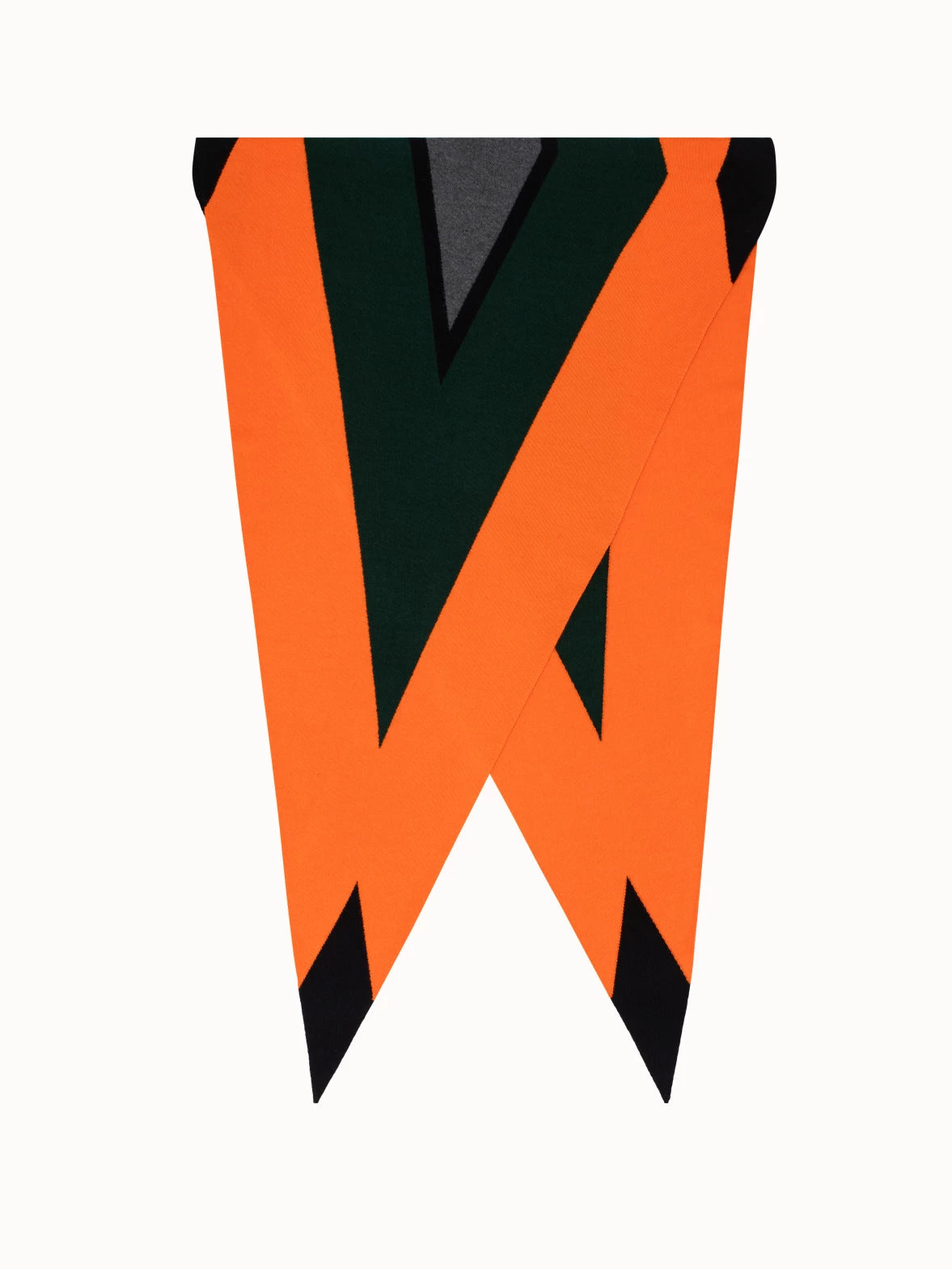 AKRIS Tiled Roof Intarsia Trapezoid Scarf