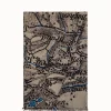 AKRIS Cashmere Silk Vintage Sg Map Print Scarf