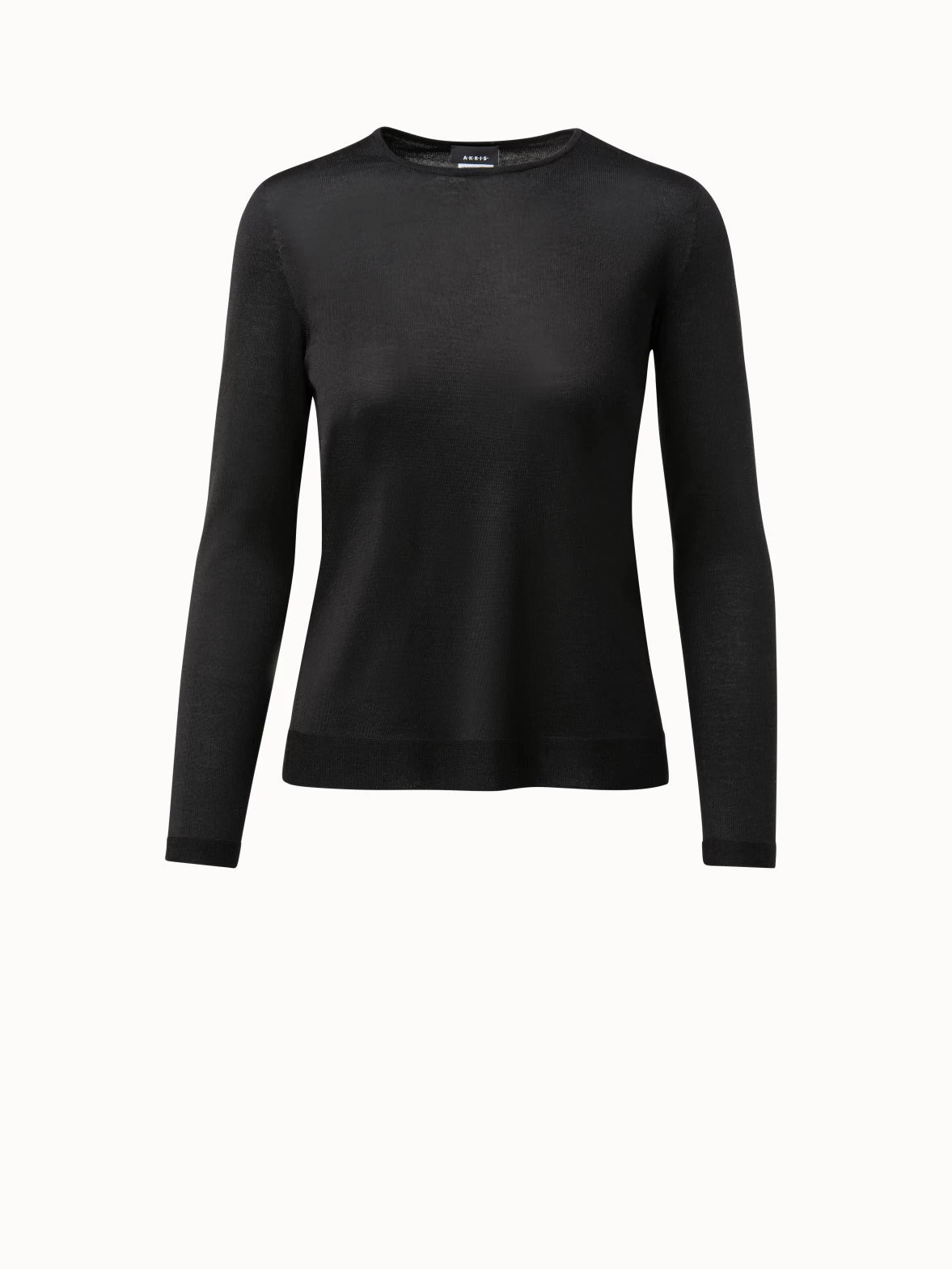 AKRIS Fine Gauge Cashmere Silk Pullover