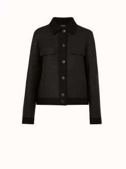 AKRIS Cashmere Double Face Jean Style Jacket