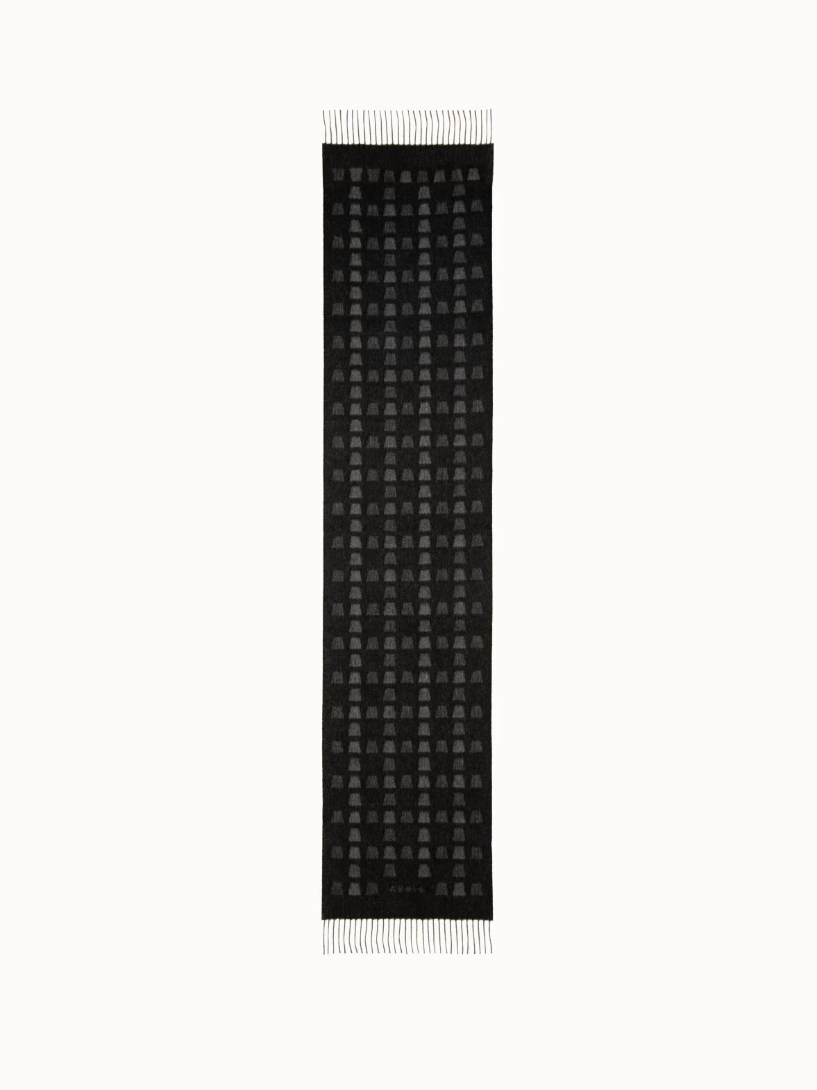 AKRIS Cashmere Trapezoid Print Scarf