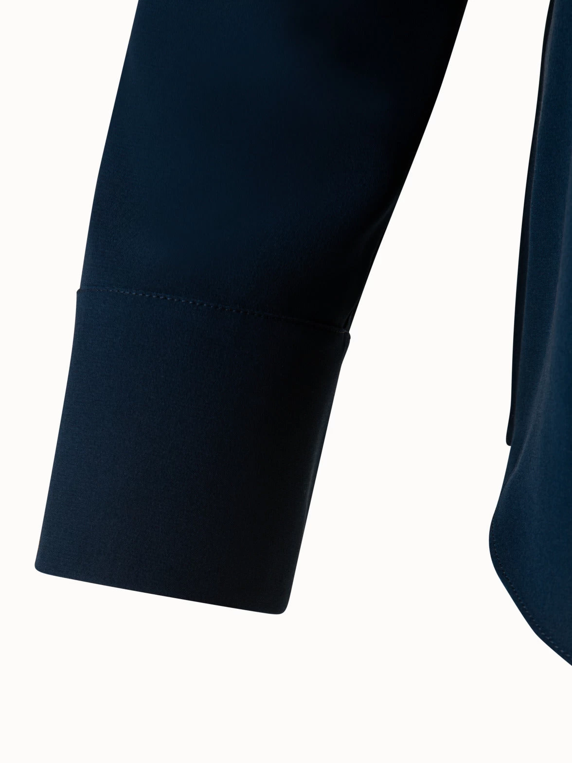 AKRIS Silk Crêpe Asymmetrical Sash Blouse - Image 4