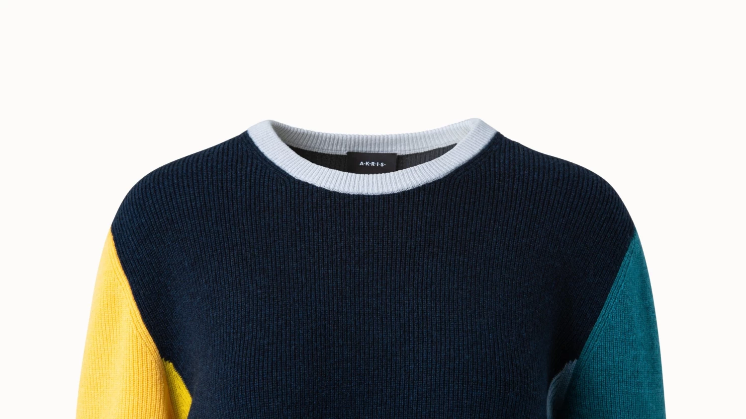 AKRIS Cashmere Cardigan Stitch Print 4 Knit Pullover - Image 4