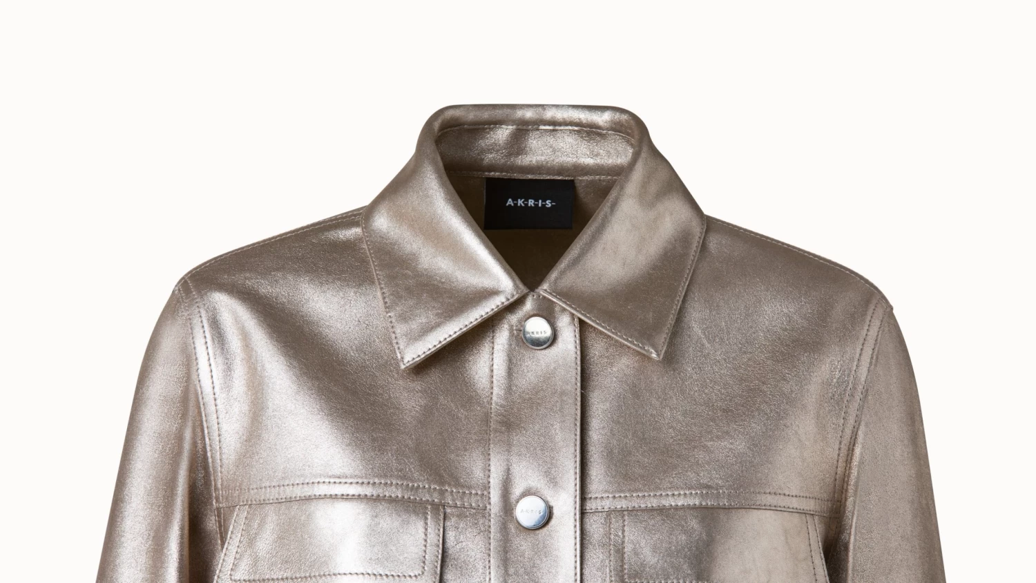 AKRIS Pearlized Nappa Leather Jacket - Image 5